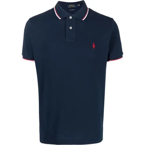 Custom fit cotton polo shirt , male, Sizes: L - Ralph Lauren - Modalova