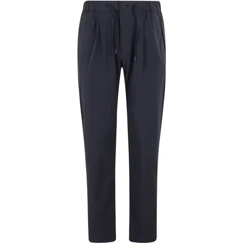 Slim-fit Trousers, male, , Size: L Easy Wool Trousers - Herno - Modalova