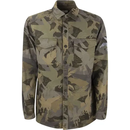 Light Jackets, male, , Size: M Camouflage Pegasus Shirt Jacket - ETRO - Modalova