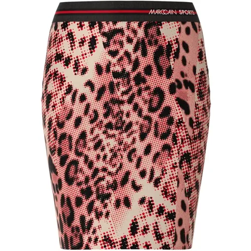 Leopard Print Mini Skirt , female, Sizes: XL, M, L, S - Marc Cain - Modalova