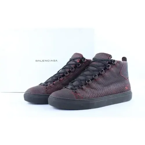 Pre-owned Sneakers, female, , Size: 10 US Pre-owned Leather sneakers - Balenciaga Vintage - Modalova