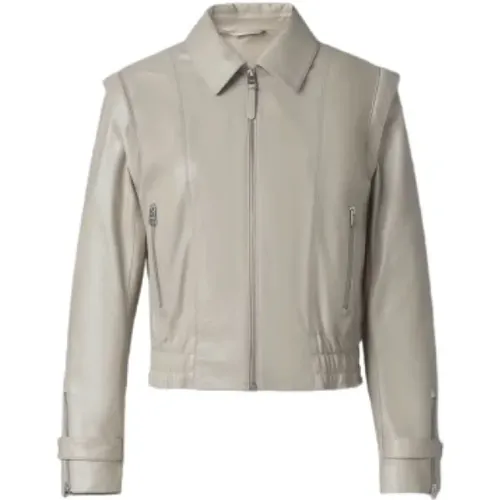 Amoree 2-in-1 Panelled Leather Jacket , female, Sizes: M - Mackage - Modalova