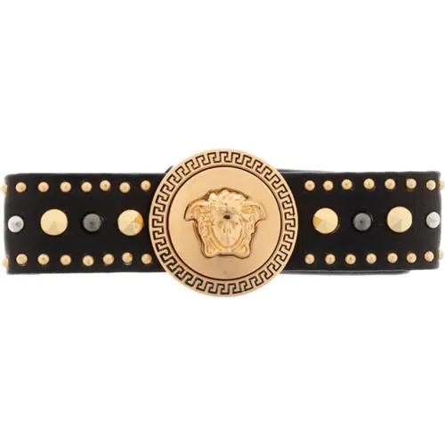 Hair Accessories, female, , Size: ONE SIZE Studded hair clip - Versace - Modalova