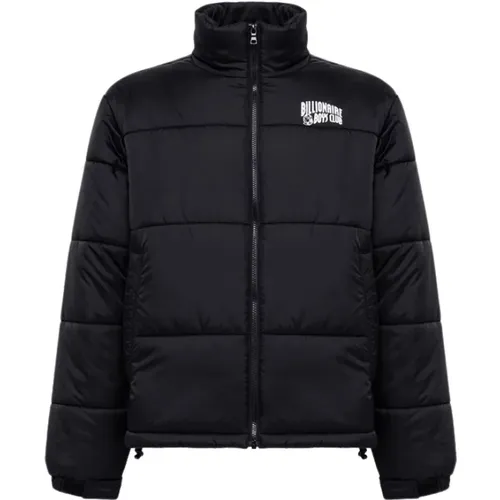 Down Jackets, male, , Size: L Solid Color Nylon Bomber Jacket - Billionaire Boys Club - Modalova