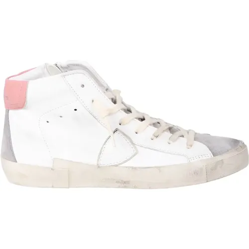 Colour-block high-top sneakers , female, Sizes: 4 UK - Philippe Model - Modalova