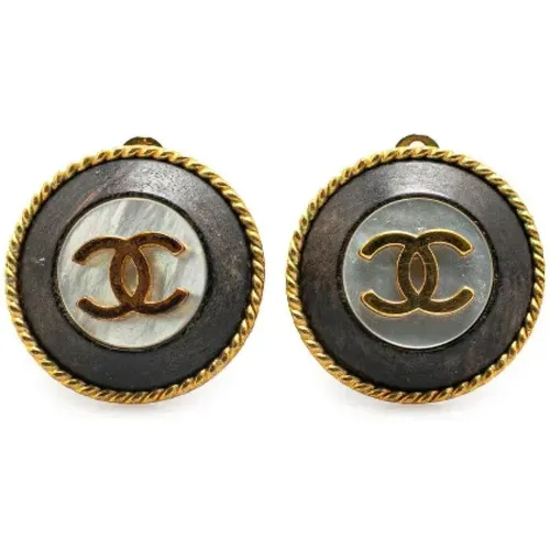 Pre-owned Jewellery, female, , Size: ONE SIZE Pre-owned Metal earrings - Chanel Vintage - Modalova