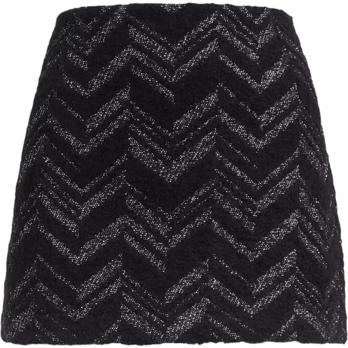 Short Skirts, female, , Size: 2XS Chevron Bouclé Mini Skirt - Missoni - Modalova