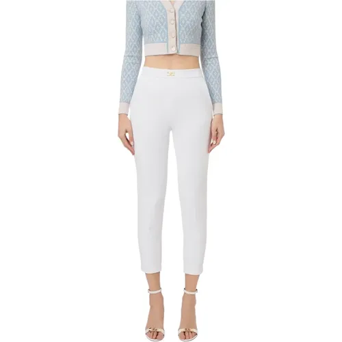 Pl 4%Ea Pants , female, Sizes: S, L - Elisabetta Franchi - Modalova