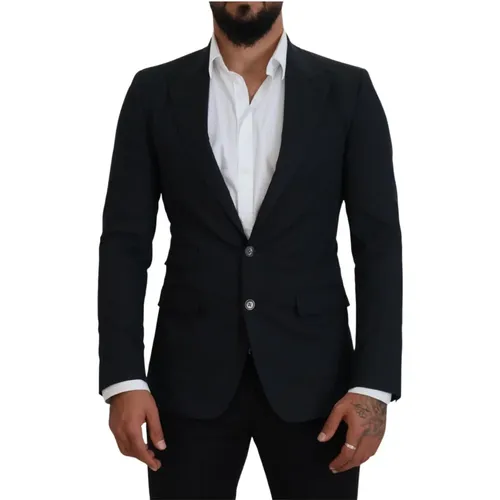 Blazers, male, , Size: S Chic Single Breasted Formal Blazer - Dolce & Gabbana - Modalova