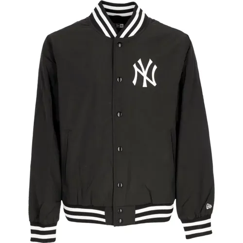 Bomber Jackets, male, , Size: XL MLB Team Wordmark Bomber Jacket /White - new era - Modalova