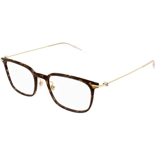 Glasses, male, , Size: 52 MM Timeless luxury eyeglasses - Montblanc - Modalova