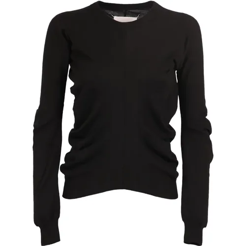 Slim-Fit Cotton Knit Sweater , female, Sizes: M - Maison Margiela - Modalova