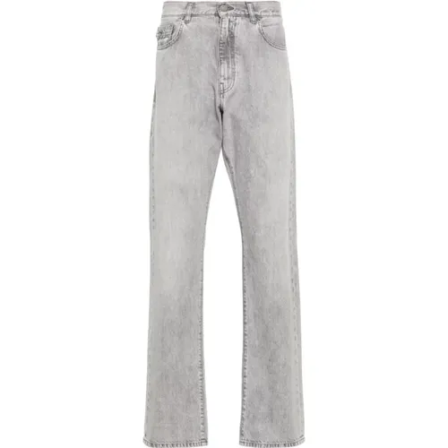Grey Jeans for Men , male, Sizes: W31, W32, W33 - Versace - Modalova