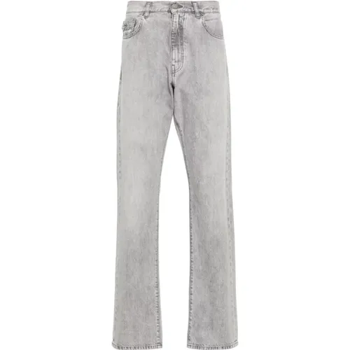 Grey Jeans for Men , male, Sizes: W31, W33 - Versace - Modalova