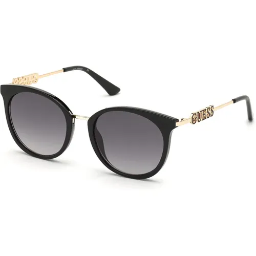 Stilvolle Sonnenbrille Schwarz Grau Verlauf , Damen, Größe: 52 MM - Guess - Modalova