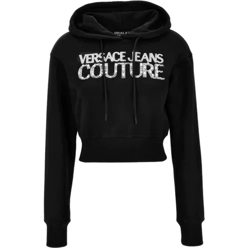 Pullover,Schwarzer Pullover mit ***cv - Versace Jeans Couture - Modalova