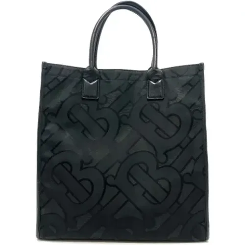 Pre-owned Tote Bags, male, , Size: ONE SIZE Pre-owned Canvas handbags - Burberry Vintage - Modalova