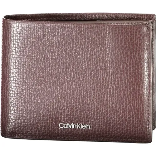 Wallets & Cardholders, male, , Size: ONE SIZE Leather Wallet - Calvin Klein - Modalova