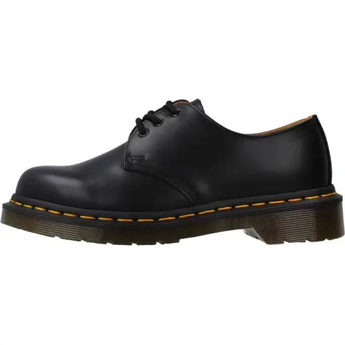 Schwarze Leder Schnürschuhe 1461 , Damen, Größe: 41 EU - Dr. Martens - Modalova