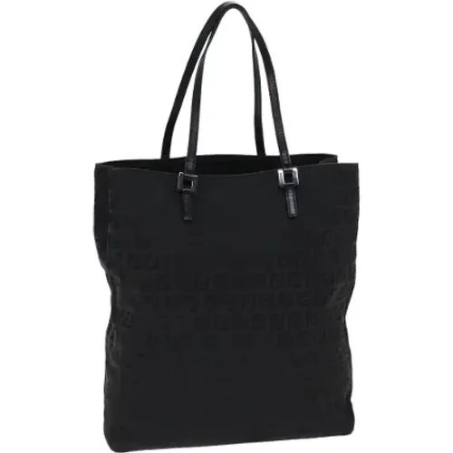 Pre-owned Tote Bags, female, , Size: ONE SIZE Pre-owned Canvas handbags - Fendi Vintage - Modalova