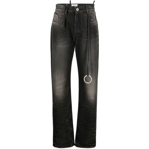 Graue Jeans mit 3,5 cm Absatz , Damen, Größe: W26 - The Attico - Modalova