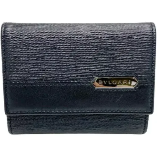 Pre-owned Wallets, male, , Size: ONE SIZE Pre-owned Leather wallets - Bvlgari Vintage - Modalova