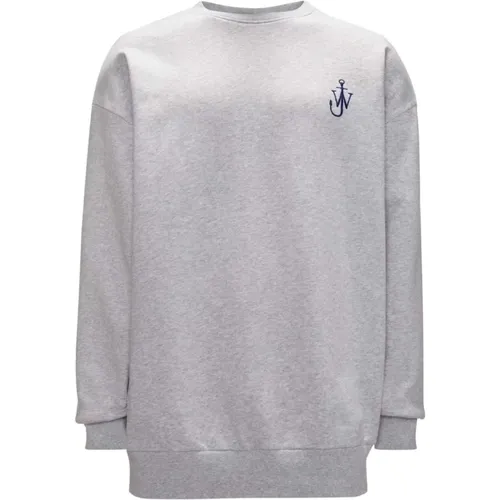 Cotton Sweater with Anchor Logo , male, Sizes: S, XS, M, XL, L - JW Anderson - Modalova