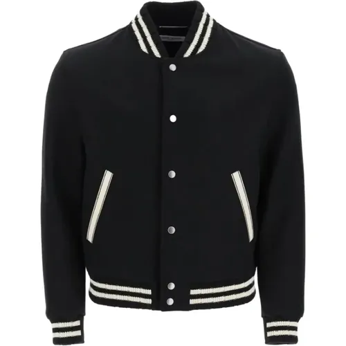 Teddy Jacket , male, Sizes: L, M - Saint Laurent - Modalova