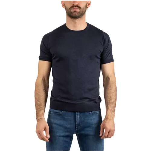 Mens Short Sleeve Shirt , male, Sizes: L, S - Tagliatore - Modalova