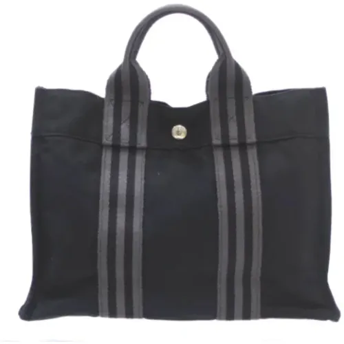 Pre-owned Tote Bags, female, , Size: ONE SIZE Pre-owned Canvas handbags - Hermès Vintage - Modalova