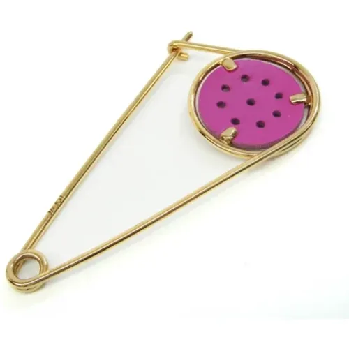 Pre-owned Jewellery, female, , Size: ONE SIZE Pre-owned Leather brooches - Loewe Pre-owned - Modalova