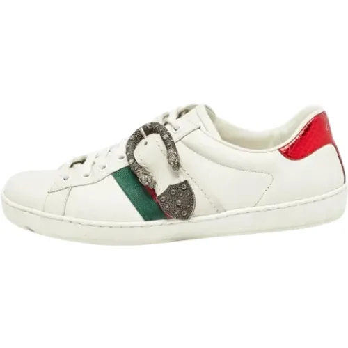 Pre-owned Leather sneakers , male, Sizes: 8 UK - Gucci Vintage - Modalova