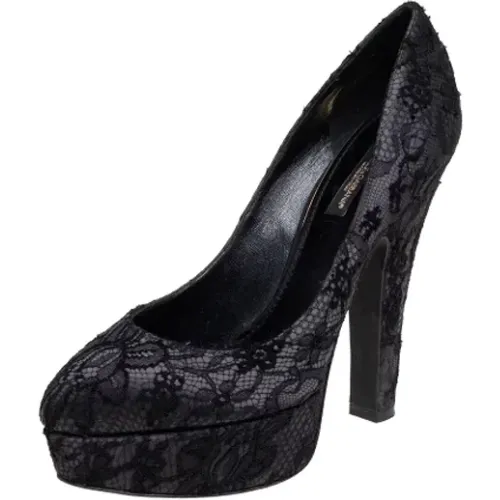 Pre-owned Pumps, female, , Size: 8 1/2 US Pre-owned Lace heels - Dolce & Gabbana Pre-owned - Modalova