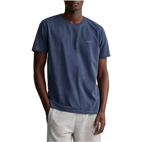 Sunfaded SS T-Shirt , male, Sizes: S, L, 3XL, XL, 2XL, M - Gant - Modalova