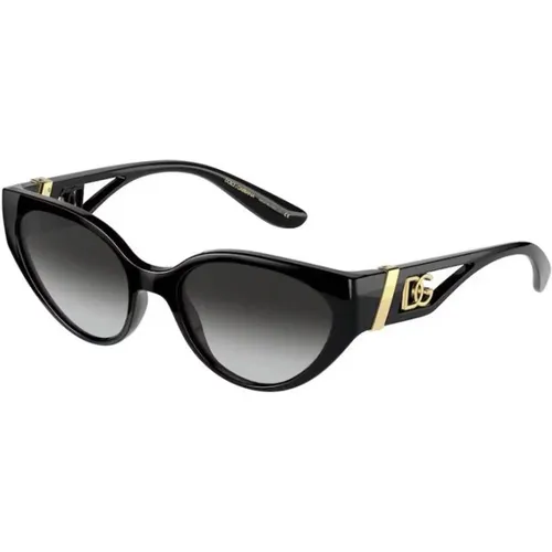 Schwarze Sonnenbrille , Damen, Größe: 54 MM - Dolce & Gabbana - Modalova