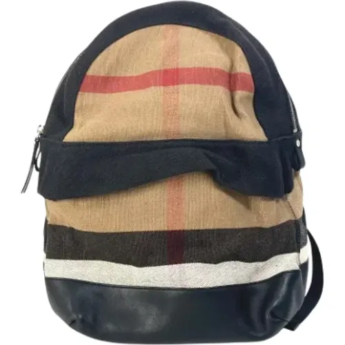 Pre-owned Backpacks, male, , Size: ONE SIZE Pre-owned Canvas backpacks - Burberry Vintage - Modalova