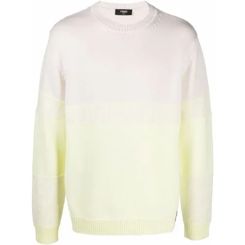 Men's Wool Sweater , male, Sizes: M - Fendi - Modalova