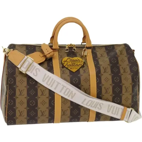 Pre-owned Weekend Bags, female, , Size: ONE SIZE Pre-owned Canvas travel-bags - Louis Vuitton Vintage - Modalova