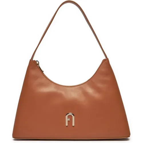 Shoulder Bags, female, , Size: ONE SIZE Diamante Logo Shoulder Bag - Furla - Modalova