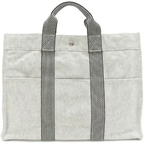 Pre-owned Tote Bags, female, , Size: ONE SIZE Pre-owned Canvas handbags - Hermès Vintage - Modalova