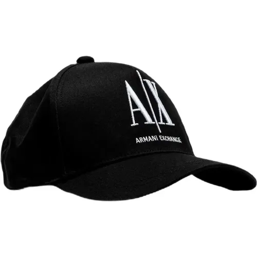 Caps, male, , Size: ONE SIZE Mens Printed Cap - Armani Exchange - Modalova