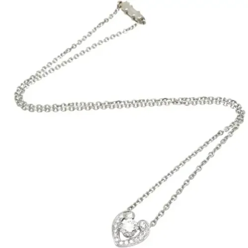 Pre-owned Jewellery, female, , Size: ONE SIZE Pre-owned Platinum necklaces - Cartier Vintage - Modalova