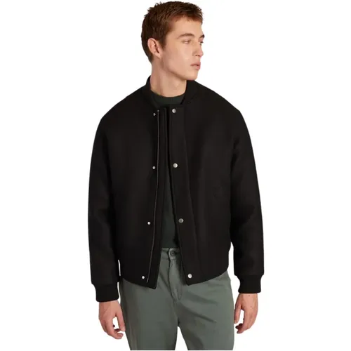 Virgin wool blend bomber jacket , male, Sizes: L, XS, XL - L'Exception Paris - Modalova