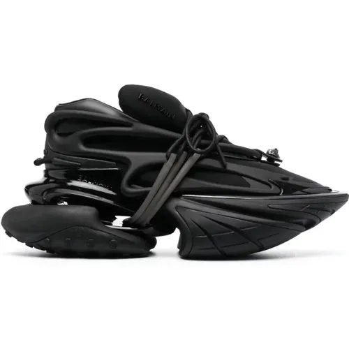 Unicorn Neoprene Calfskin Sneakers , male, Sizes: 8 UK, 9 UK, 12 UK - Balmain - Modalova