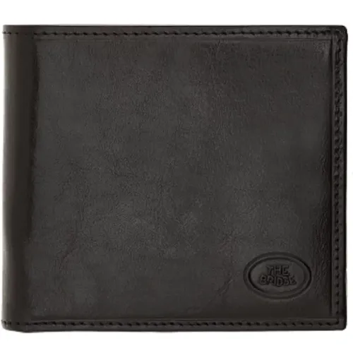 Wallets & Cardholders, male, , Size: ONE SIZE Leather Wallet with Card Holder - The Bridge - Modalova