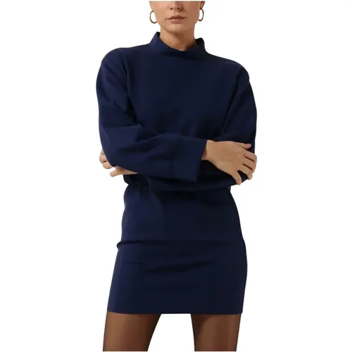 Mini Kleid Dunkelblau Damen , Damen, Größe: S - Semicouture - Modalova