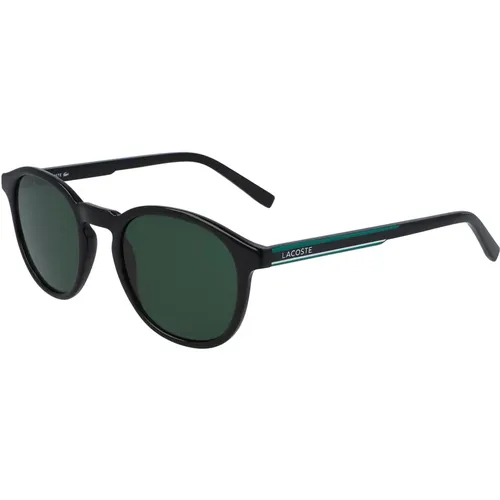 Schwarz/Grüne Sonnenbrille,Dunkelblau/Blau Sonnenbrille,Havana/Braune Sonnenbrille - Lacoste - Modalova