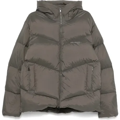 Grey Puffer & Down Jacket , male, Sizes: S, XL, L - Axel Arigato - Modalova