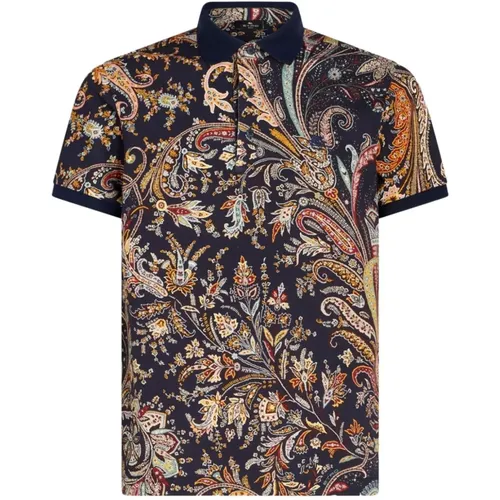 Multicolored Paisley Print Polo Shirt , male, Sizes: S - ETRO - Modalova