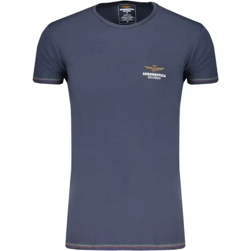 Cotton T-Shirt with Print , male, Sizes: L, XL, M, 2XL - aeronautica militare - Modalova